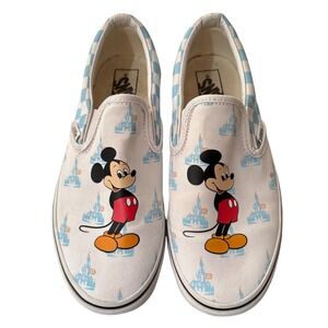 VANS x Disney Parks 50th Anniversary Mickey Mouse SlipOn Classic Sneaker Sz W7.5